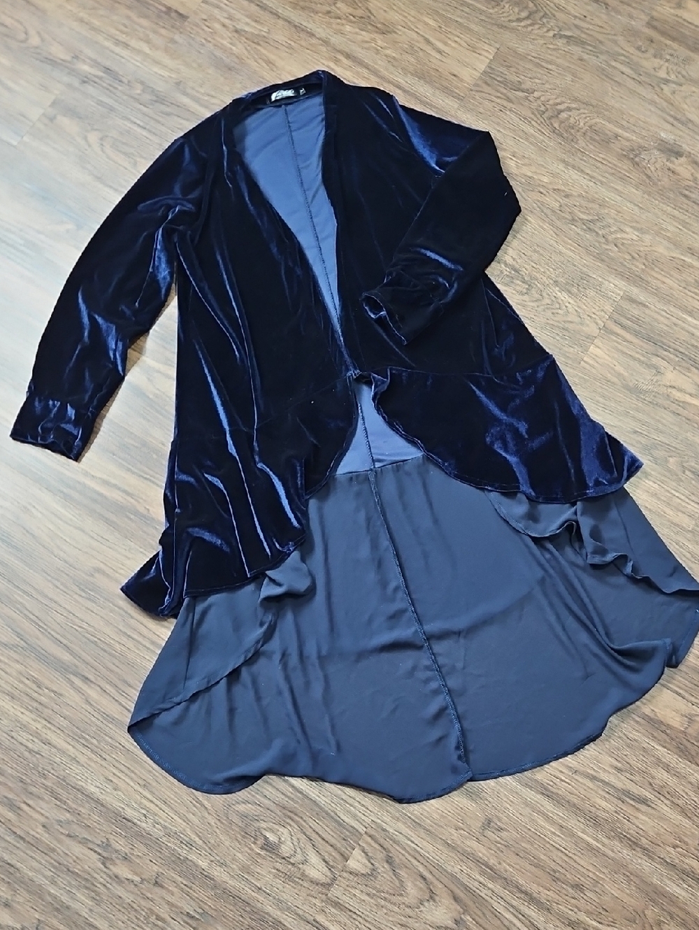 Urban CoCo Women's Long Sleeve Velvet Cardigan, Womens size large